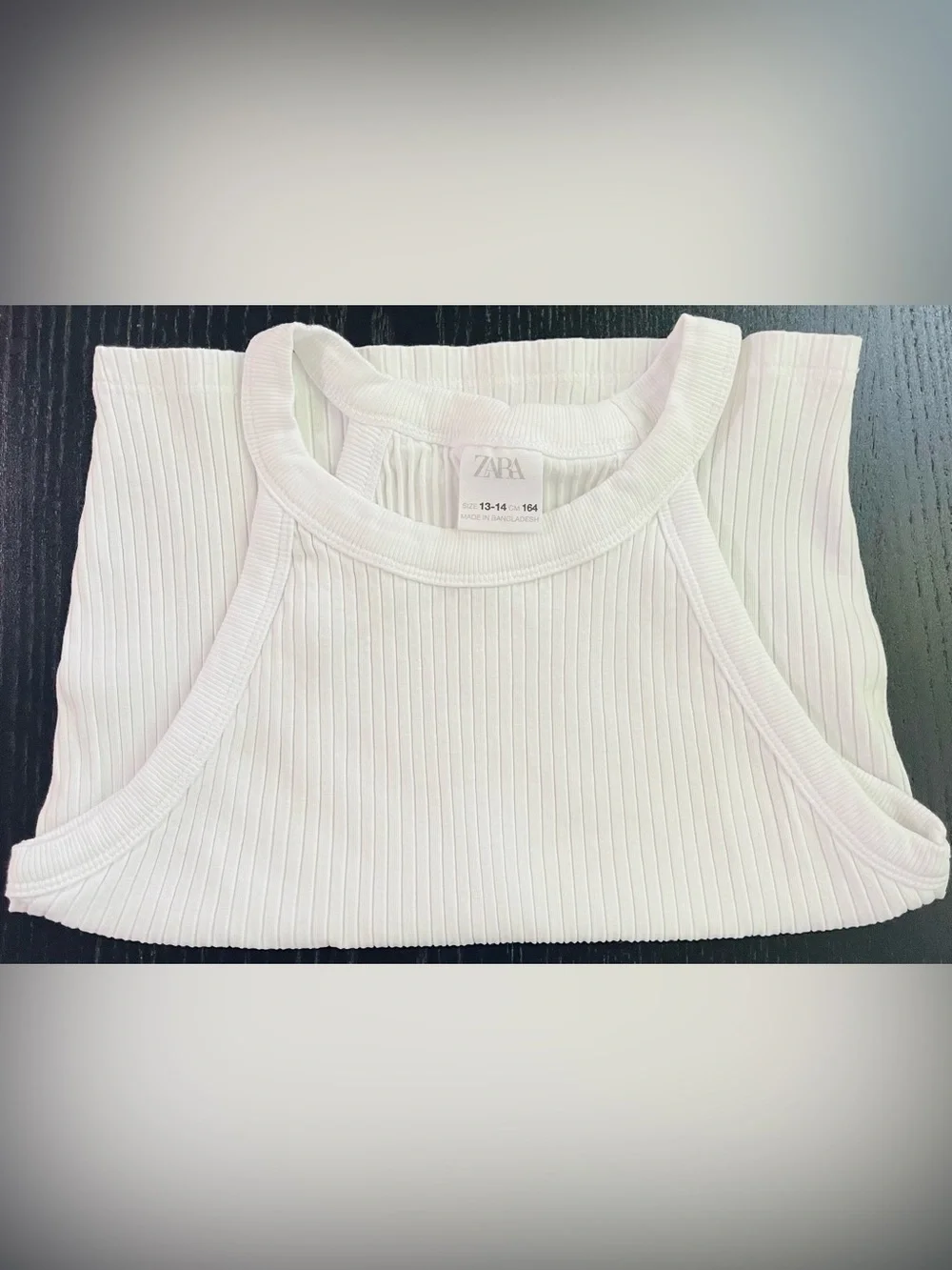 ZARA Ribbed Halter Tank Top in Pale Pink
